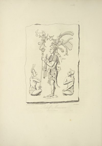Relief mexicain trouvé à Oaxaca, illustration de 