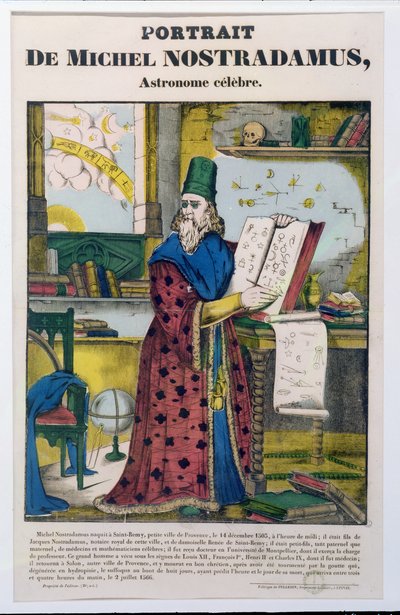 Michel Nostradame (Nostradamus) (1502-66) c.1840 - French School