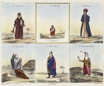Costumes du Moyen-Orient - French School