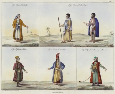 Costumes du Moyen-Orient - French School