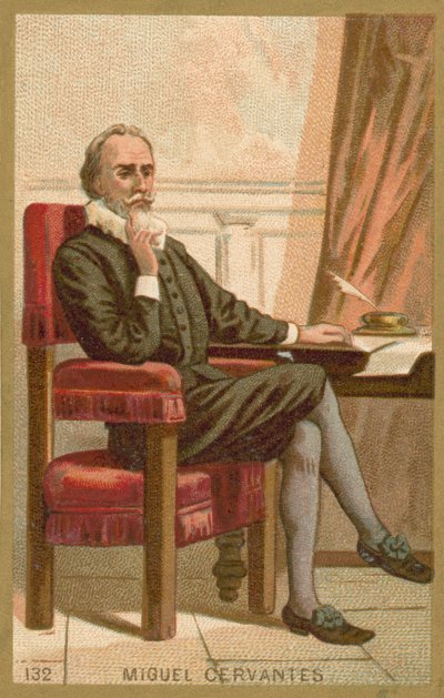 Miguel de Cervantes, romancier, poète et dramaturge espagnol - French School