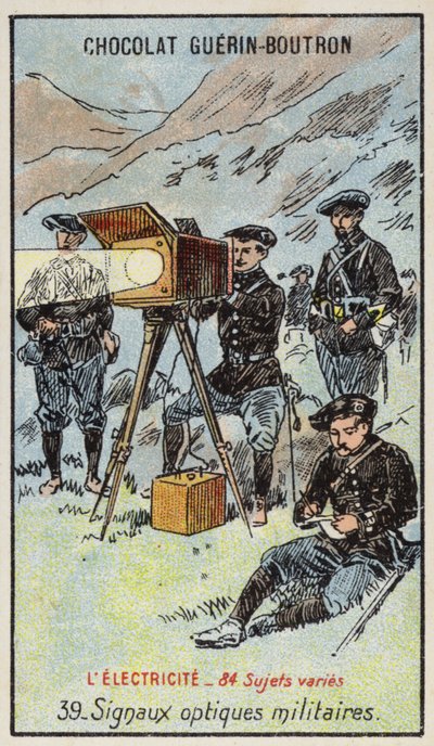 Signaux optiques militaires (chromolithographie) - French School