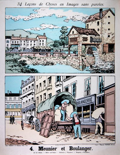 Meunier et boulanger, illustration d