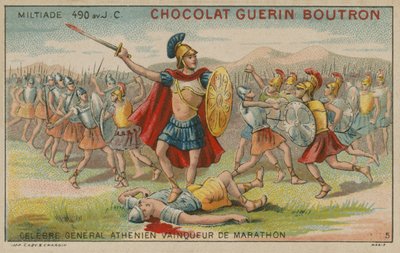 Miltiade, général athénien et vainqueur de la bataille de Marathon, 490 av. J.-C. - French School