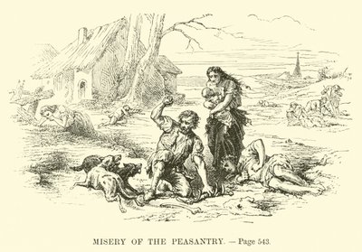 Misère de la paysannerie - French School