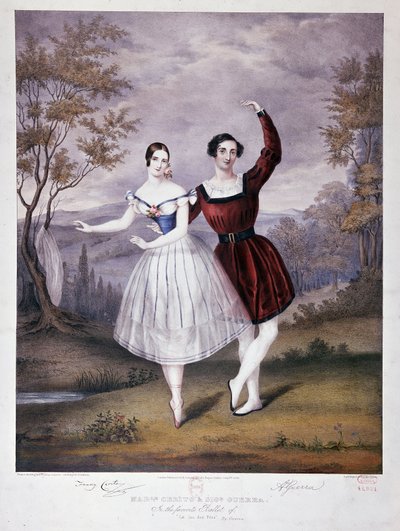 Miss Guerra et M. Guerra dans "Le Lac des Fées", ballet donné à l