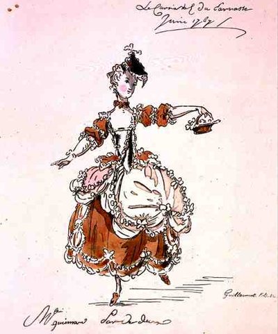 Mlle Guimard en Terpsichore, dans un livret de Louis Fuzelier, composé par Mondonville, fac-similé par A. Guillaumot Fils - French School