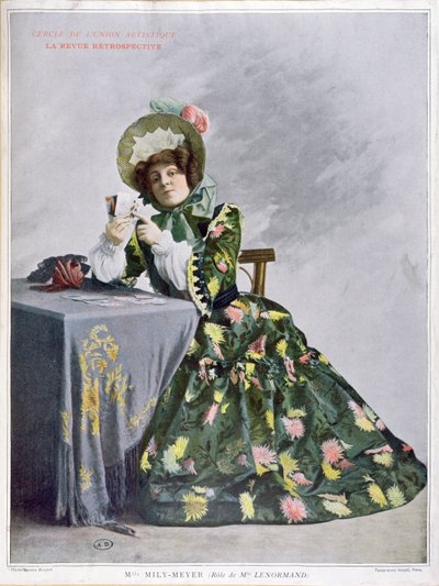 Mlle Mily-Meyer dans le rôle de Mlle Le Normand, 1899 - French School
