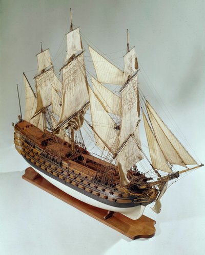 Modèle du Royal Louis, frégate de la marine française. 18ème siècle. Paris, Musée de la Marine - French School