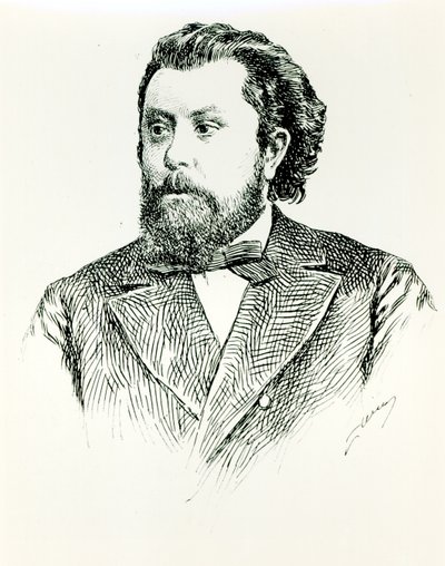 Modeste Petrovitch Moussorgski (1835-81), illustration extraite de L