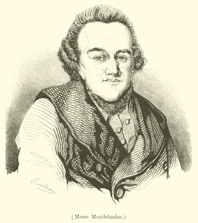 Moise Mendelssohn (gravure) - French School