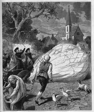 Le ballon aérostatique de Monsieur de Montgolfier est tombé à Gonesse (Val-d