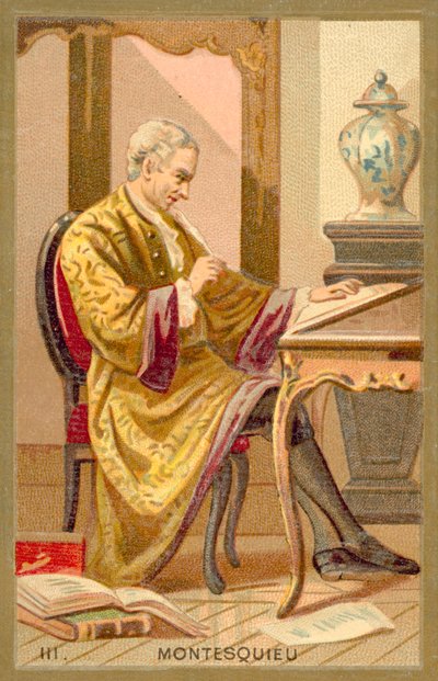 Montesquieu, philosophe et écrivain politique français - French School