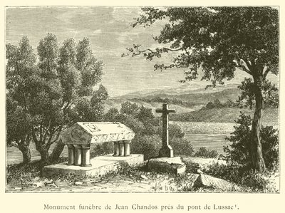 Monument funèbre de Jean Chandos près du pont de Lussac - French School