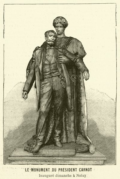 Monument au président français assassiné Sadi Carnot - French School