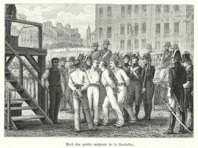Mort des quatre sergents de La Rochelle - French School