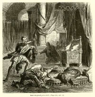 Mort du grand prêtre Héli - French School