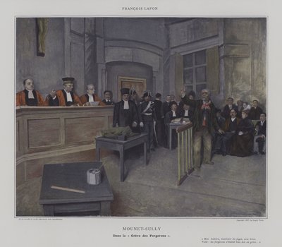 Mounet-Sully dans la "Grève des Forgerons" - French School