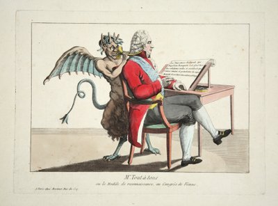 Mr. Tout-a-tous ou le Modèle de Reconnaissance, au Congrès de Vienne - French School