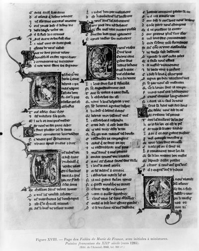 Ms.3142 fol.266 Fables de Marie de France (fl. XIIe siècle), d