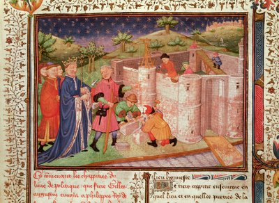 Ms 1015 fol.1 Construction d