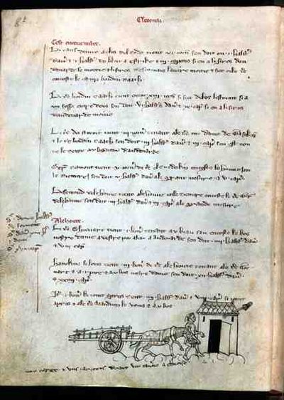 Fermier avec son Cheval et sa Charrette, du Vieil Rentier d
