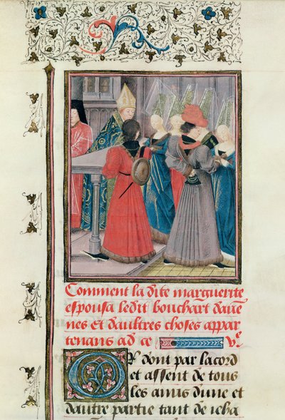 Mariage de Marguerite de Constantinople avec Bouchard d