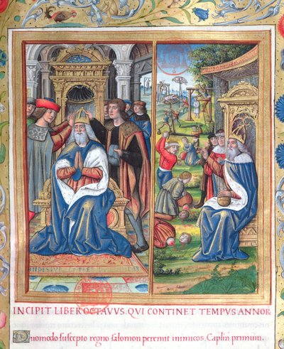 Illustration du Livre VIII (De la mort de David à la mort d