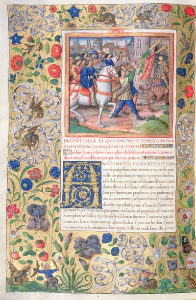 Illustration du Livre XI (De la première année de Cyrus à la mort d