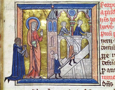 Ms 16261 f.20 Construction de l