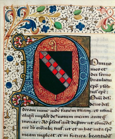 Ms 167 fol.69 Initiale historiée 