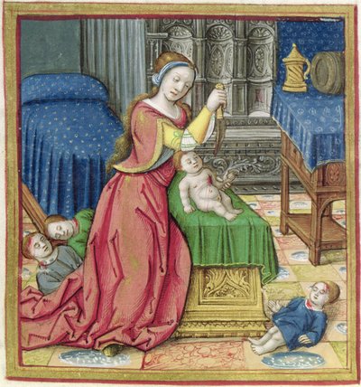 Ms 17 Athalie (d.837 av. J.-C.) de Vie des Femmes Célèbres, c.1505 - French School