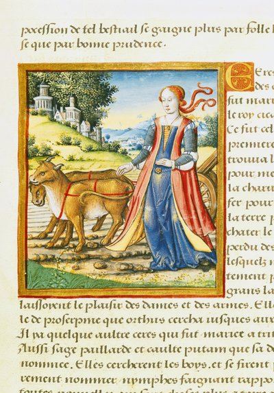 Cérès, de Vie des Femmes Célèbres, vers 1505 - French School