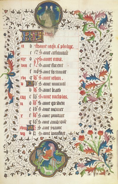 Gémeaux et un homme chassant, d