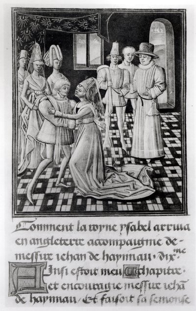 Ms. 1 fol. 6 v Isabelle de France, reine d