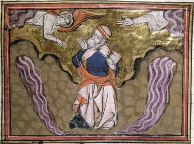 Ms 21 Le Prophète Ézéchiel, miniature d