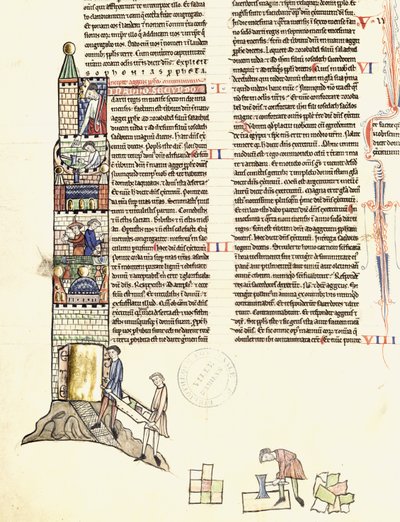 Ms 21 f.167v Construction d