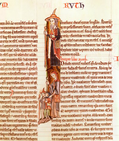 Ms 21 fol.97 Ruth et Boaz, d