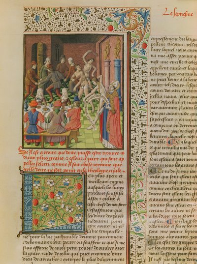 Ms 246 fol.151r Temporel et Terminal, de la traduction française de De Civitate Dei par Saint Augustin d