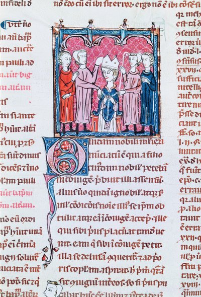 Ms 372 fol.158v Enthronement d
