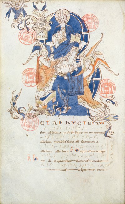 Ms 384 Christ en Gloire, page de l