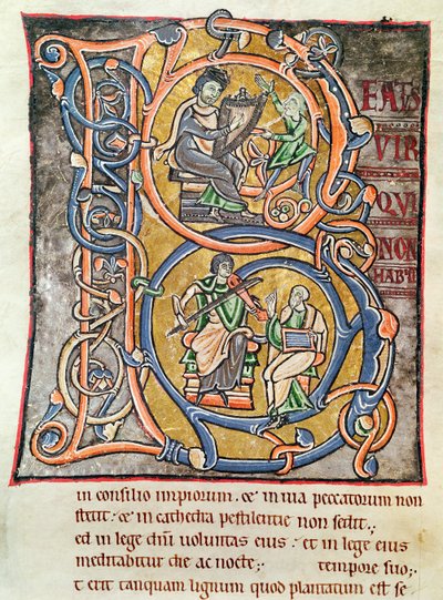 Ms 3 fol.255 Initiale historiée 