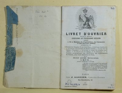 Ms 43.268.10 Frontispice du Livret d