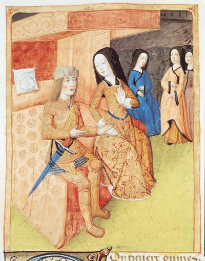 Énée et Didon, des œuvres de Virgile (70-19 av. J.-C.) 1469 - French School