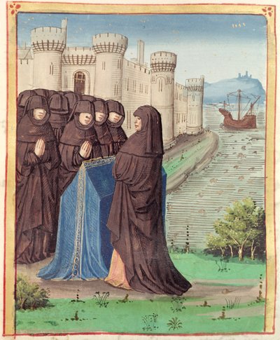 Ms 493 fol.142 Les funérailles de Didon, de l