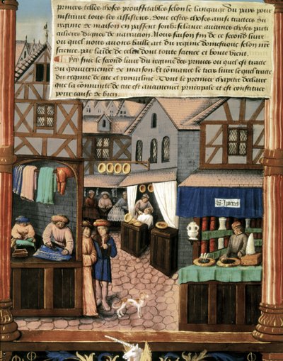 Ms 5062 fol.149v, page du "Livre du gouvernement des princes" - French School
