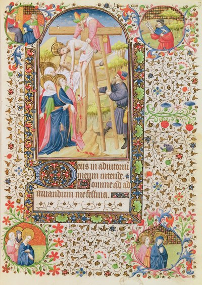 Ms 547 fol.32 La Descente de Croix, d