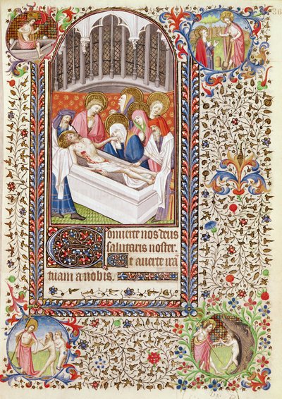 Ms 547 fol.36 Mise au tombeau du Christ, d