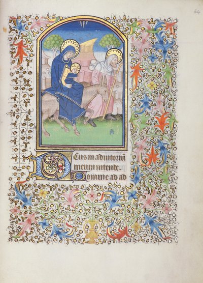 La fuite de la Sainte Famille, du Livre d