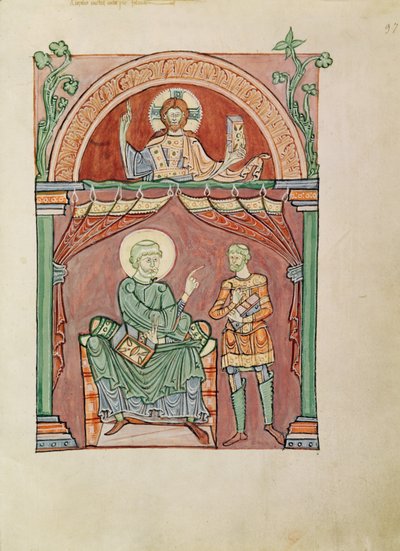 Saint Augustin disputant avec Félicianus - French School